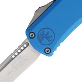 Microtech Hera II Mini OTF Auto Knife With Recurve M390 Blade Blue Aluminum Handle For EDC Enthusiasts by Microtech