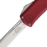 Microtech Auto Hera II Mini OTF Recurve Knife 3in M390MK Merlot Aluminum Elite EDC Enthusiasts by Microtech