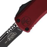 Microtech Auto Hera II Mini OTF Knife For EDC Enthusiasts With Recurve M390 Blade Merlot Aluminum by Microtech