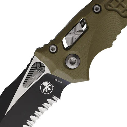 Microtech Amphibian Knife SE Ram Lok Black with 4 Inch Partially Serrated Bohler M390MK Blade for Knife Enthusiasts by Microtech