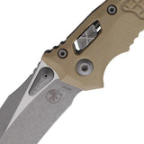 Microtech Amphibian SE Ram Lok Tan Knife For EDC Enthusiasts Premium Apocalyptic Bohler M390 Blade by Microtech