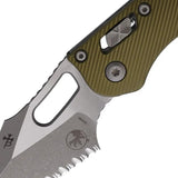 Microtech Stitch Knife Ram Lok AP FS 169RL12APFLOD Serrated Edge Compact EDC Aluminum Handle by Microtech
