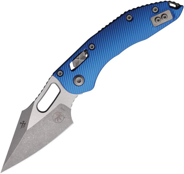 Microtech Stitch S/E Ram Lok AP Blue 169RL-10APFLBL by Microtech