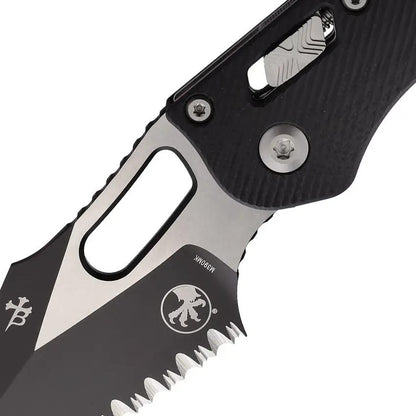 Microtech Stitch SE Ram Lok FS Knife Black G10 Serrated M390 Blade 5 Inch Closed For EDC Enthusiasts by Microtech