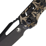Microtech Ram-Lok Tri Grip Claw Folding Knife 3.75in Sheepsfoot Blade M390MK Camouflage Tri-Grip Handle EDC by Microtech