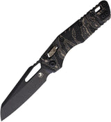 Microtech Ram-Lok Tiger 210T-1APPMTSC-V4W2 Compact EDC Knife For Collectors Premium Bohler M390MK Apocalyptic Finish by Microtech