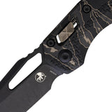 Microtech Ram-Lok Tiger 210T-1APPMTSC-V4W2 Compact EDC Knife For Collectors Premium Bohler M390MK Apocalyptic Finish by Microtech