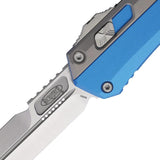 Microtech Auto Glykon OTF Bayonet Blue 18410BL Automatic Opening EDC Tactical Knife for Enthusiasts by Microtech
