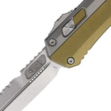 Microtech Auto Glykon OTF Bayonet Knife OD Green 4 Inch Serrated Blade For Tactical EDC Users Manual Safety by Microtech