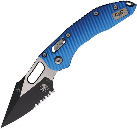 Microtech Stitch S/E Ram Lok PS Blue 169RL-2FLBL by Microtech