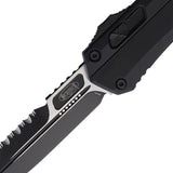 Microtech Glykon Auto OTF Knife Premium Bayonet Style 4 Inch Serrated Blade For EDC Enthusiasts by Microtech