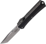 Microtech Auto Glykon TE OTF Apocalyptic Black Finish Tactical Knife For Collectors And Knife Enthusiasts by Microtech