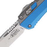 Microtech Auto Glykon TE OTF Knife Automatic Opening Blue Aluminum Handle EDC Enthusiasts by Microtech