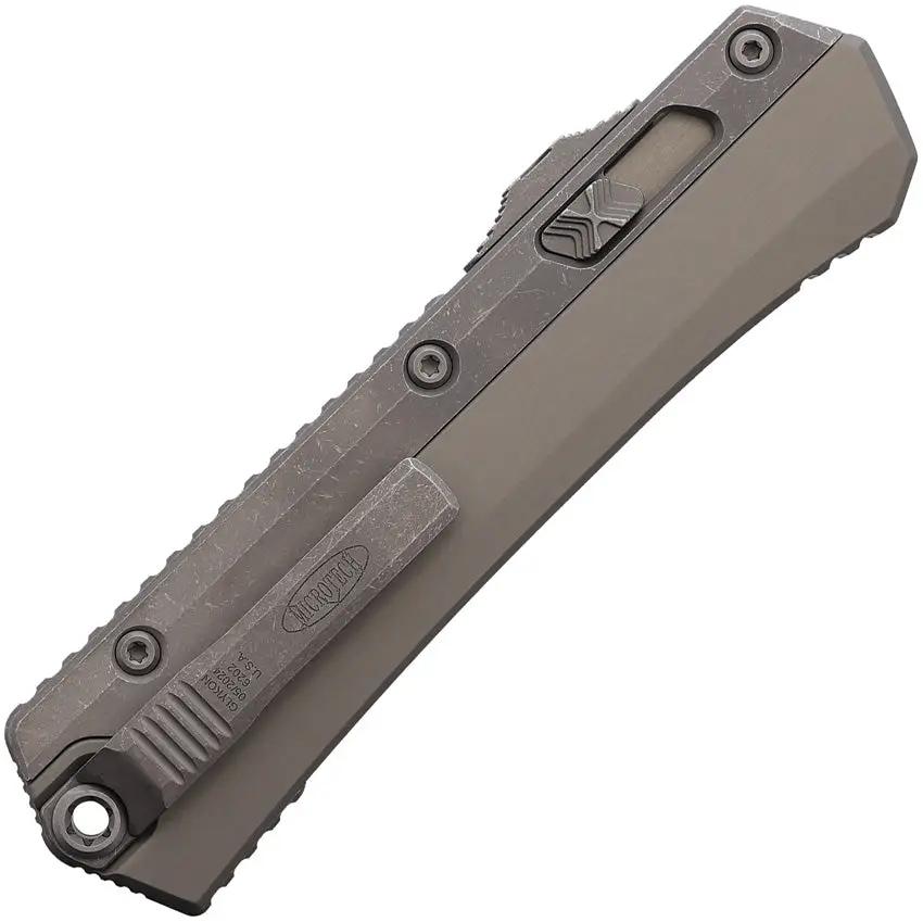Microtech Auto Glykon TE OTF Knife For Tactical Enthusiasts With Automatic Opening 4 Inch Tanto Blade Apocalyptic by Microtech