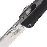 Microtech Auto Glykon OTF Knife Elite EDC With Manual Safety And 4 Inch Blade Stonewash Aluminum Handle by Microtech