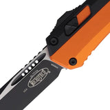 Microtech Glykon Auto OTF Knife 4in Tanto Blade Orange Black Handle For EDC Pros by Microtech