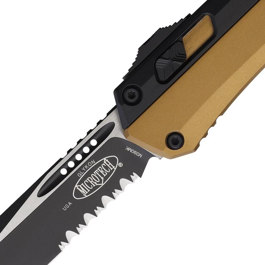 Microtech Auto Glykon OTF Knife Premium One Hand Deployment for Tactical Enthusiasts Rugged Reliable by Microtech