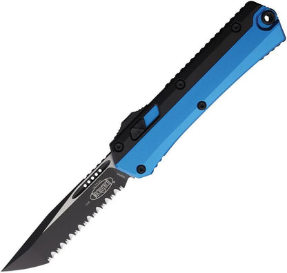 Microtech Auto Glykon OTF Knife Blue FS 185 3BL Quick One Hand Deployment For Enthusiasts And Professionals by Microtech