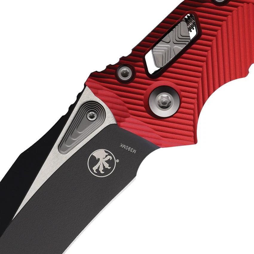 Microtech Amphibian Ram Lok Red 137RL1FLRD Two Tone Finish Bohler M390MK Premium EDC Knife by Microtech
