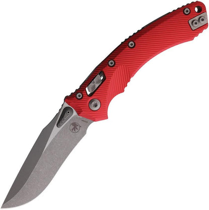 Microtech Amphibian SE Ram Lok Folding Knife 4in M390 Blade Premium Red Aluminum For EDC Enthusiasts by Microtech