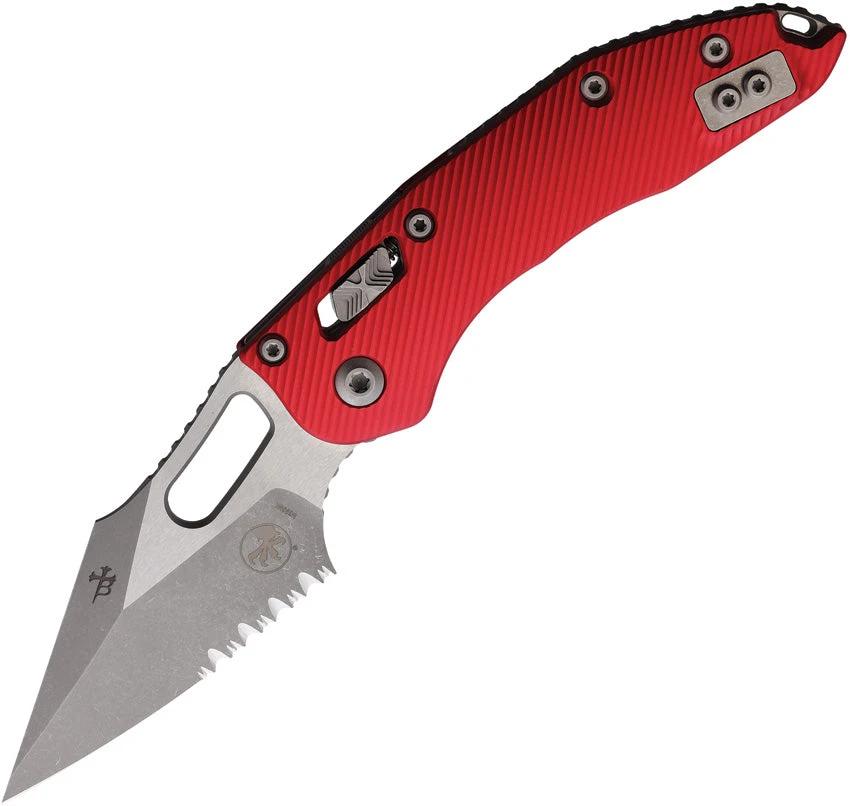Microtech Stitch S/E Ram Lok AP PS Red 169RL-11APFLRD by Microtech