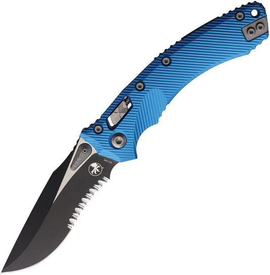 Microtech Amphibian Ram-Lok Blue PS 137RL-2FLBL by Microtech