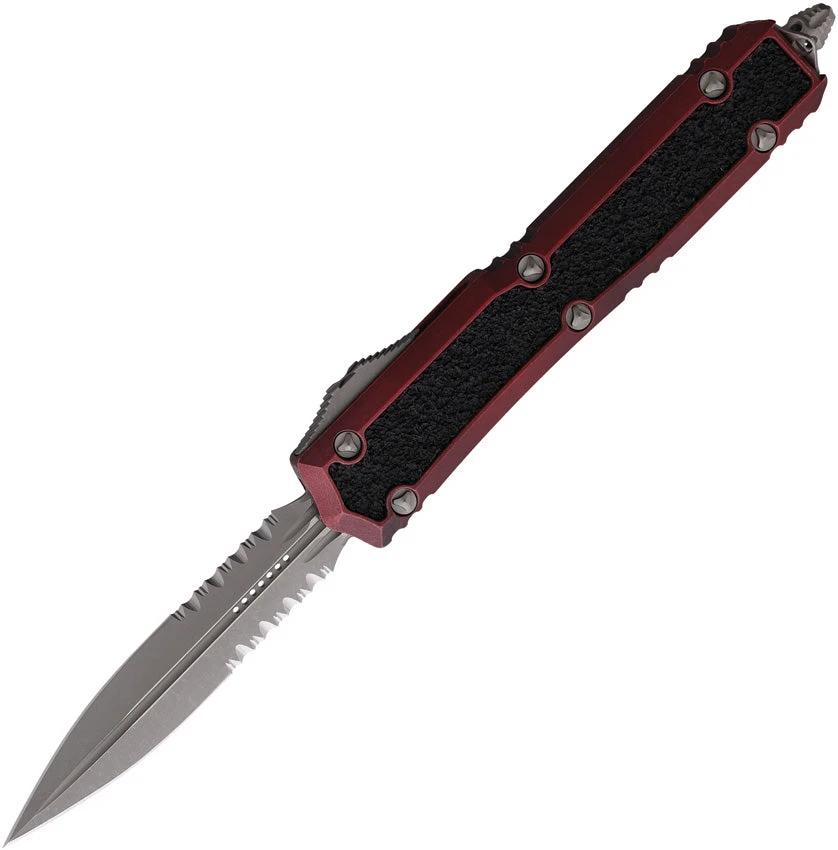 Microtech Auto Makora Double Edge OTF Knife Apocalyptic Red Finish For EDC Enthusiasts by Microtech