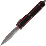 Microtech Auto Makora Double Edge OTF Knife Apocalyptic Red Finish For EDC Enthusiasts by Microtech