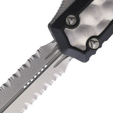 Microtech Auto Makora D E OTF Knife Automatic Opening For Knife Fans 5.13in Closed 3.38in Dagger Blade Black Handle by Microtech