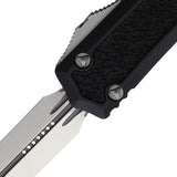 Microtech Makora Auto OTF Knife Premium Satin Blade Double Edge For EDC Enthusiasts With Glass Breaker by Microtech