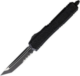 Microtech Makora TE OTF Knife Auto With Glass Breaker Two Tone Serrated Tanto For Tactical EDC Enthusiasts by Microtech