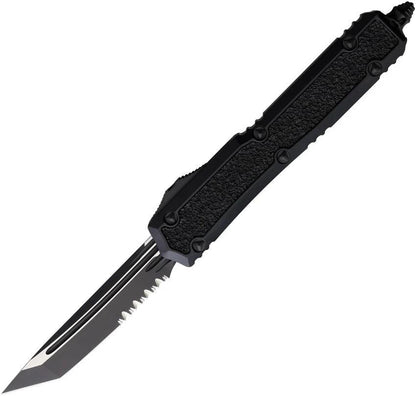 Microtech Makora TE OTF Knife Auto With Glass Breaker Two Tone Serrated Tanto For Tactical EDC Enthusiasts by Microtech