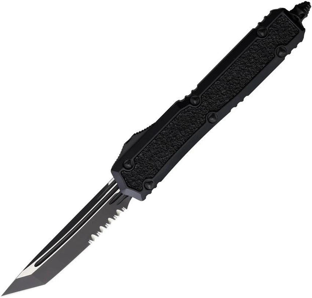 Microtech Makora TE OTF Knife Auto With Glass Breaker Two Tone Serrated Tanto For Tactical EDC Enthusiasts by Microtech