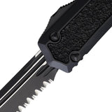 Microtech Makora TE OTF Knife Auto With Glass Breaker Two Tone Serrated Tanto For Tactical EDC Enthusiasts by Microtech