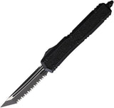 Microtech Makora Auto Knife TE OTF For EDC Enthusiasts With Automatic Opening 3.38in Serrated Tanto Blade by Microtech