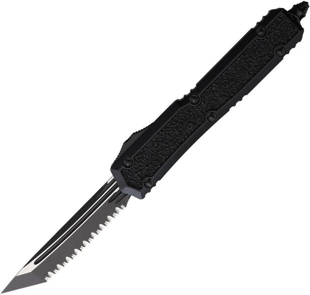 Microtech Makora Auto Knife TE OTF For EDC Enthusiasts With Automatic Opening 3.38in Serrated Tanto Blade by Microtech