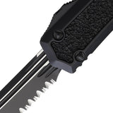 Microtech Makora Auto Knife TE OTF For EDC Enthusiasts With Automatic Opening 3.38in Serrated Tanto Blade by Microtech