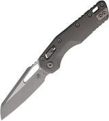 Microtech Ram-Lok AP 210 Tactical Knife With M390MK Blade Apocalyptic Finish Gray Aluminum Handle For EDC Enthusiasts by Microtech