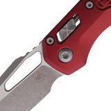 Microtech Ram-Lok MSI Merlot Frag Knife Merlot Aluminum Handle M390MK Stainless Sheepsfoot Blade 5-Inch Closed For EDC by Microtech