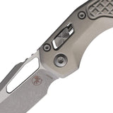 Microtech MSI Ram Lok Tri Grip Apocalyptic Gray Knife for EDC Enthusiasts with Bohler M390 Blade by Microtech