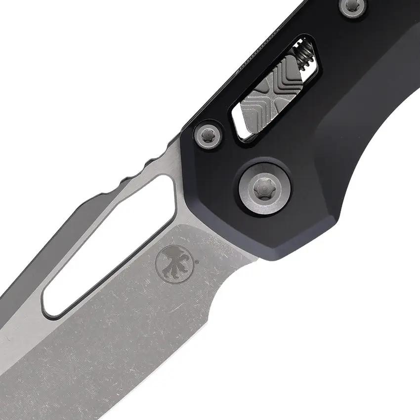 Microtech Ram-Lok MSI AP Black EDC Knife for Enthusiasts 3.75in M390 Blade Apocalyptic Finish Elite by Microtech