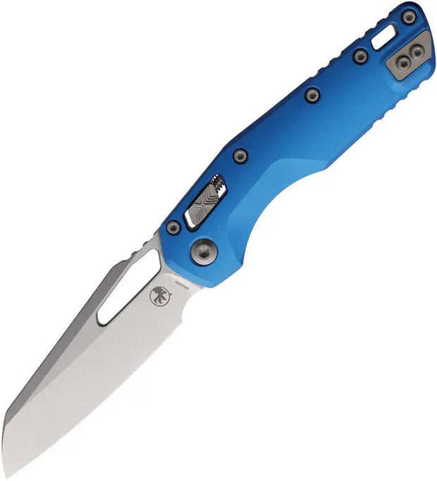 Microtech Ram Lok SW Blue Knife With 3.75 Inch M390MK Blade Blue Aluminum Handle For EDC Enthusiasts by Microtech