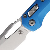 Microtech Ram Lok SW Blue Knife With 3.75 Inch M390MK Blade Blue Aluminum Handle For EDC Enthusiasts by Microtech
