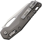 Premium Microtech MSI Ram Lok Gray Knife With Bohler M390MK Blade 5in Closed For EDC Collectors by Microtech