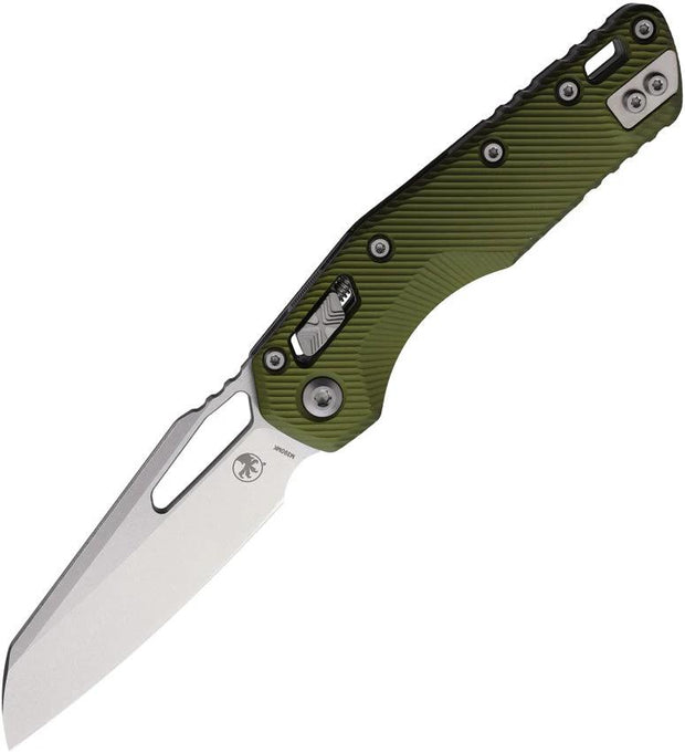 Microtech RAM-Lok SW OD Knife 5in Closed Bohler M390MK Sheepsfoot OD Green Aluminum Handle For EDC Enthusiasts by Microtech