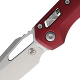 Microtech Ram-Lok SW Merlot 210-10MR Folding Knife With Merlot Aluminum Handle And Bohler M390MK Blade For EDC by Microtech