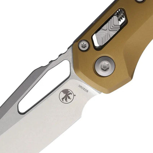 Microtech Ram Lok AP Tan Tactical Folding Knife 5 Inch Closed 3.75 Inch M390MK Stonewash Blade For EDC Enthusiasts by Microtech