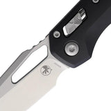 Microtech RamLok MSI SW Black 21010 Premium EDC Knife Stonewash M390MK Blade Aluminum Handle Pocket Clip Thumb Pull by Microtech