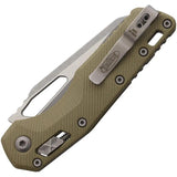 Microtech MSI Ram-Lok AP OD Folding Knife 3.75in M390 Blade G10 Handle For EDC Enthusiasts by Microtech