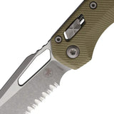 Microtech MSI Ram-Lok AP OD Folding Knife 3.75in M390 Blade G10 Handle For EDC Enthusiasts by Microtech